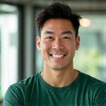 Marcus Chen, Certified Strength and Conditioning Specialist, smiling