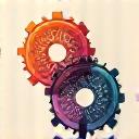Illustration of intertwined gears and abstract representations of hormones, signifying hormonal balance testing.